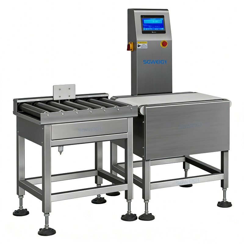heavy duty roller conveyor checkweigher